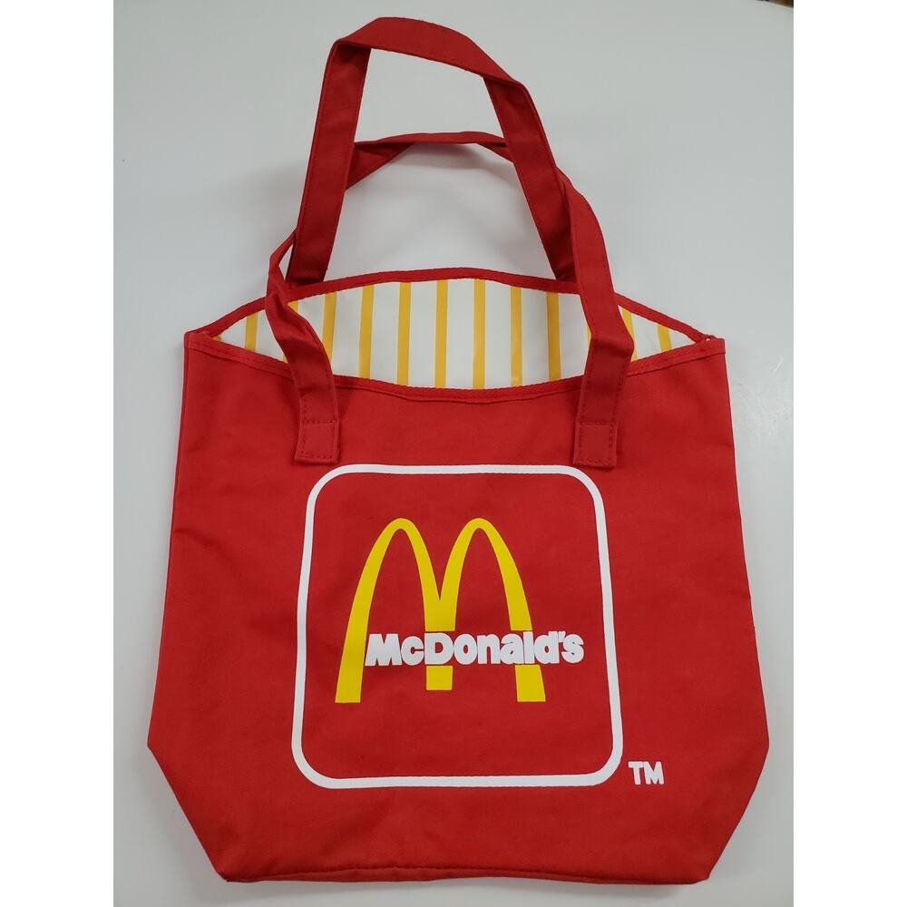 McDonald's Bold Red Tote with Yellow Accents